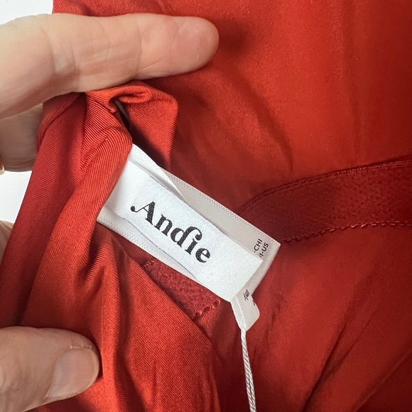 NEW Andie Swim The Luzon One Piece In Chili Pepper Open Back Swimsuit Size L - Picture 8 of 12